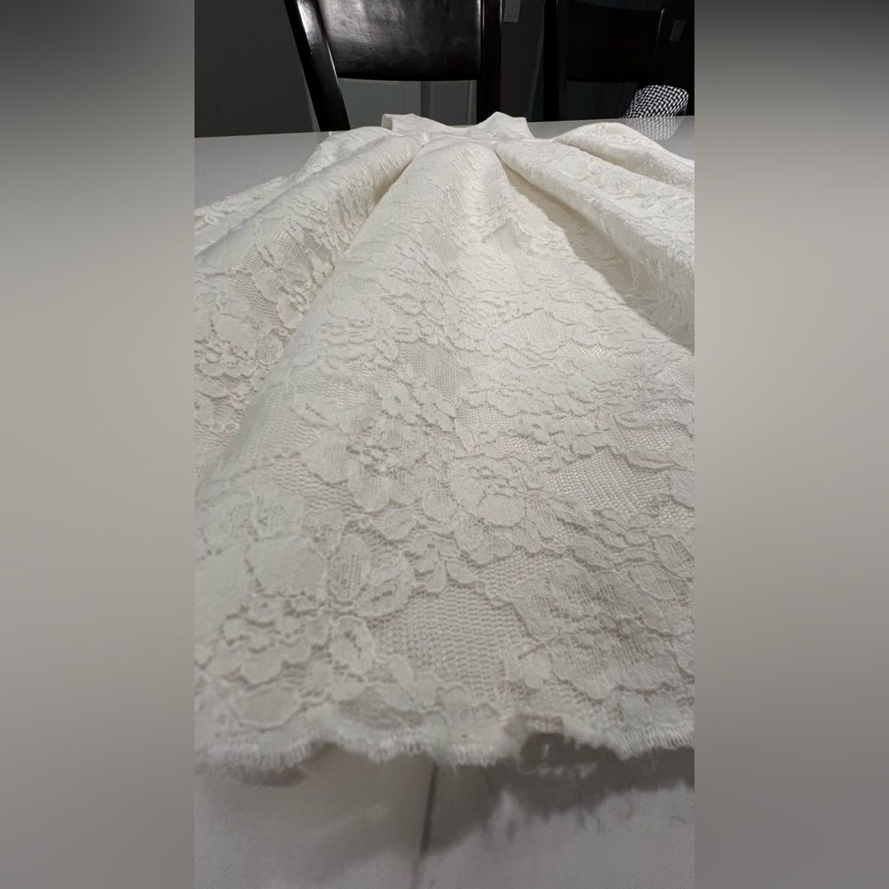 John Lewis Heirloom Collection Charlotte Lace Bridesmaid Dress, Ivory size 6 - Picture 8 of 16